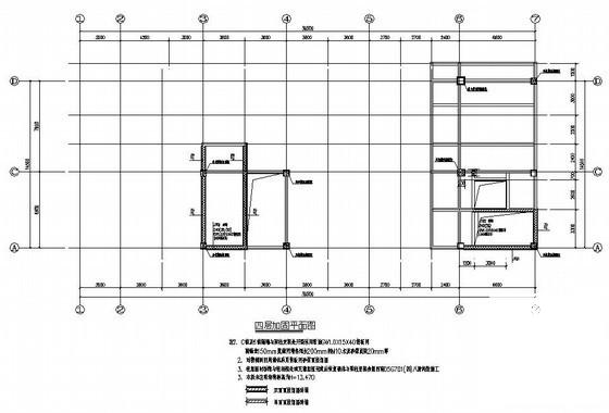 6层医院震后修复加固结构CAD施工图纸（七度抗震） - 2
