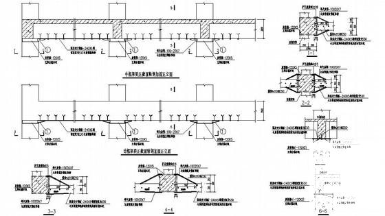 6层医院震后修复加固结构CAD施工图纸（七度抗震） - 4