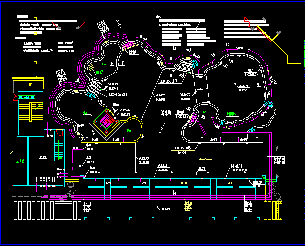 标准游泳池及温泉池各种游泳池结构CAD施工图纸（建筑水暖电） - 3