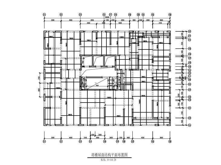 41层超高层纯剪力墙住宅楼结构设计CAD施工图纸 - 3