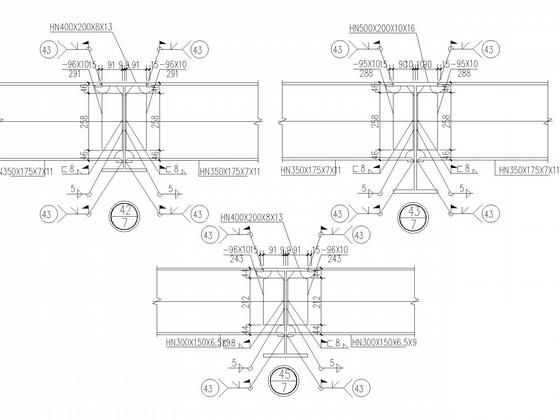 两层独立基础钢框架办公楼结构CAD施工图纸(平面布置图) - 5