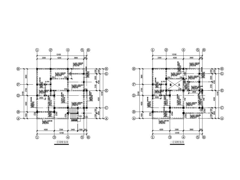 3层私人混合结构（钢混砌体）小别墅建筑结构图纸 - 1
