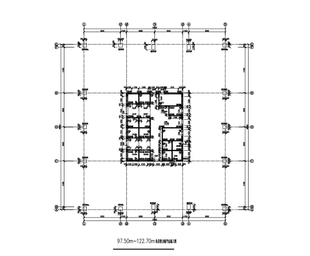 150m框架-核心筒39层办公楼结构CAD施工图纸 - 1