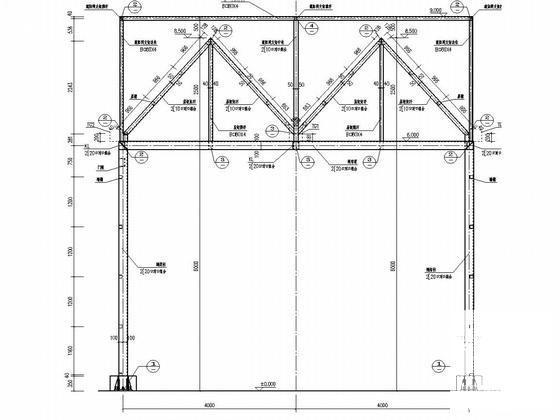 日光温室生态园大棚、展厅建筑结构图纸（钢结构） - 4