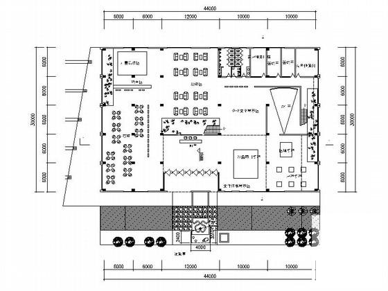 商业两层递增型售楼中心建筑方案设计图纸（初设图纸、现代风格） - 3