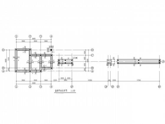 6度抗震单层门卫砖混结构CAD施工图纸(建施) - 2