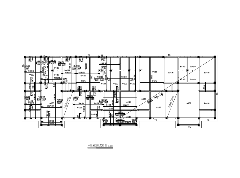 6层框架结构住宅楼建筑结构CAD施工图纸 - 1