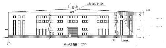 工业园区电气公司钢结构厂房建筑施工套CAD图纸（1、2、3号厂房） - 4