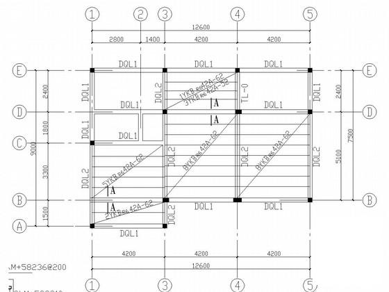 两层条形基础砌体结构别墅结构CAD施工图纸（建施） - 2