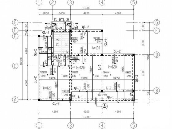 两层条形基础砌体结构别墅结构CAD施工图纸（6度抗震） - 3