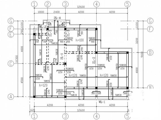 两层条形基础砌体结构别墅结构CAD施工图纸（6度抗震） - 4