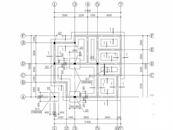 3层条形基础砌体结构私人住宅楼结构CAD施工图纸（建施） - 1