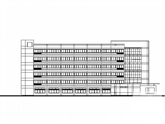 医院7层门诊楼改扩建建筑CAD图纸（现代风格，钢筋混凝土结构） - 1