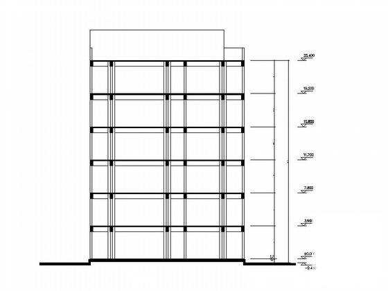 医院7层门诊楼改扩建建筑CAD图纸（现代风格，钢筋混凝土结构） - 2