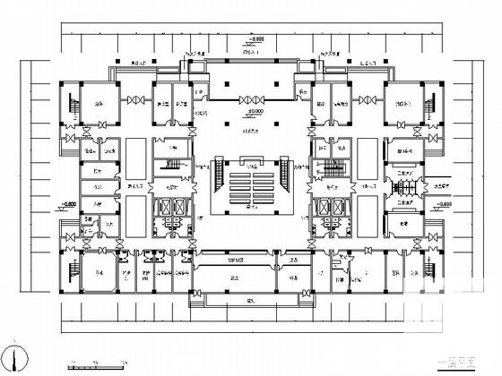 医院7层门诊楼改扩建建筑CAD图纸（现代风格，钢筋混凝土结构） - 3