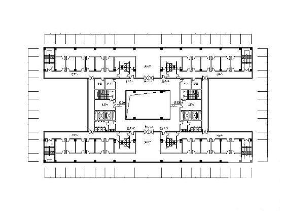 医院7层门诊楼改扩建建筑CAD图纸（现代风格，钢筋混凝土结构） - 4