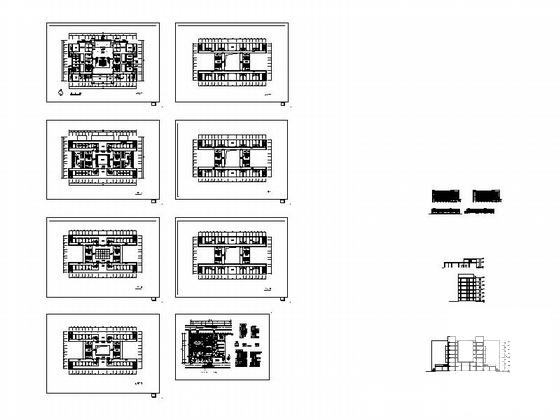 医院7层门诊楼改扩建建筑CAD图纸（现代风格，钢筋混凝土结构） - 5