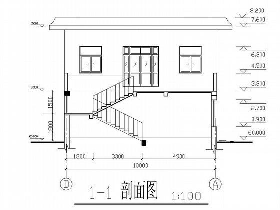 精美2层药品楼建筑施工CAD图纸（钢筋混凝土结构） - 2