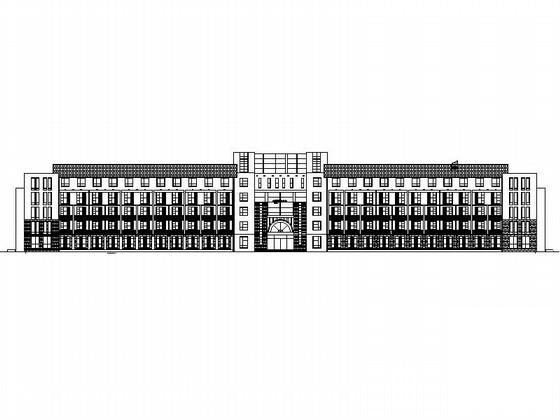 5层敬老院建筑CAD图纸（砌体结构,钢筋混凝土结构） - 1