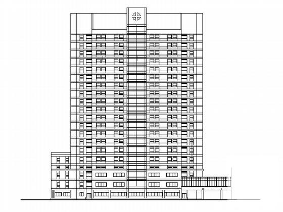 东阳19层医院大楼建筑设计CAD施工图纸（现代风格桩基础） - 2