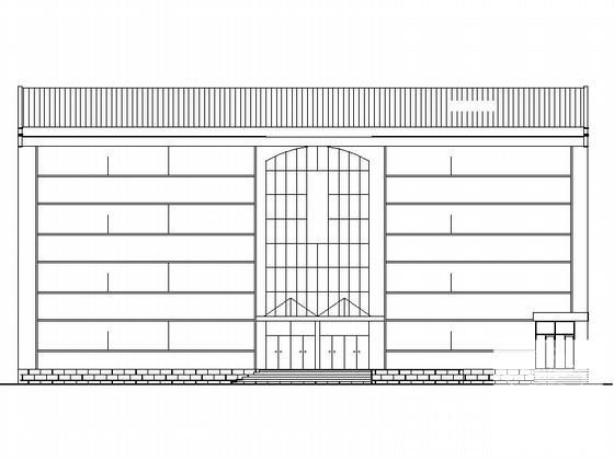 乡卫生院4层综合楼建筑CAD图纸（标注详细，） - 1