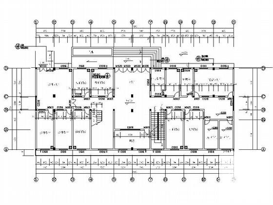 乡卫生院4层综合楼建筑CAD图纸（标注详细，） - 3