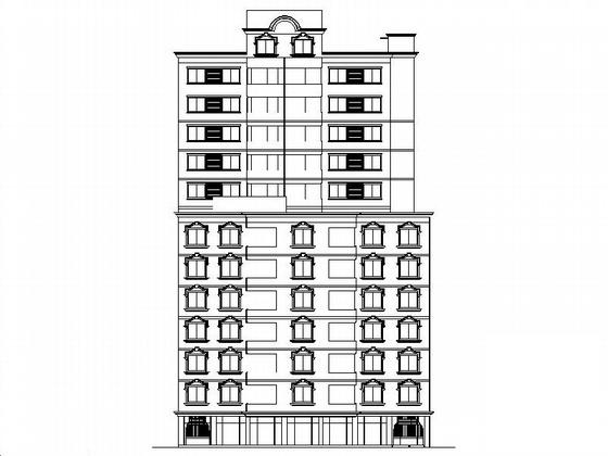 底简单详细的13层宾馆建筑施工CAD图纸（总） - 2