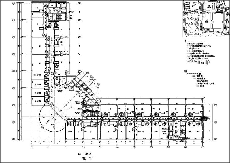 3套四星级酒店建筑设计CAD施工图纸（钢筋混凝土结构框架剪力墙） - 4