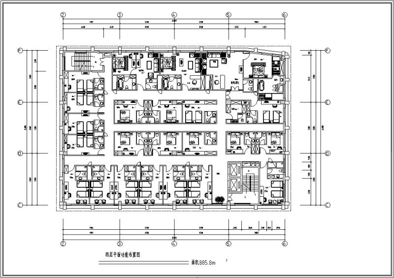 精美的10套宾馆酒店建筑初设CAD施工图纸（钢筋混凝土结构框架剪力墙） - 2