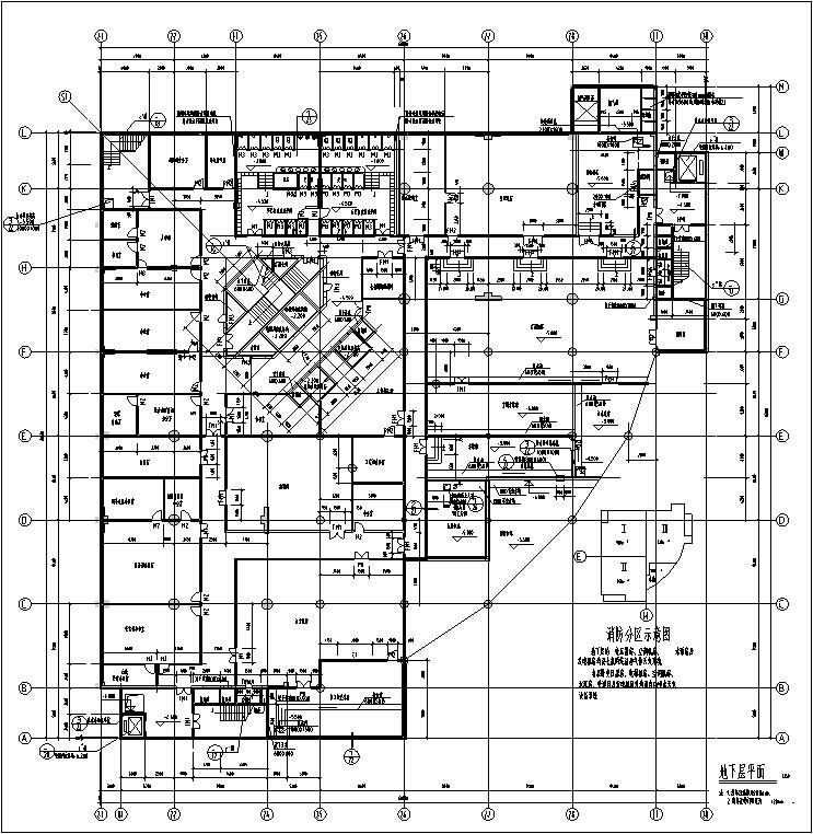 最新整理的3套宾馆酒店建筑设计CAD施工图纸（钢筋混凝土结构框架剪力墙） - 5