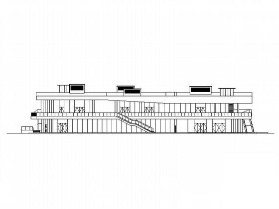 半山半岛商业街建筑施工CAD图纸（低层商业街现代风格） - 1