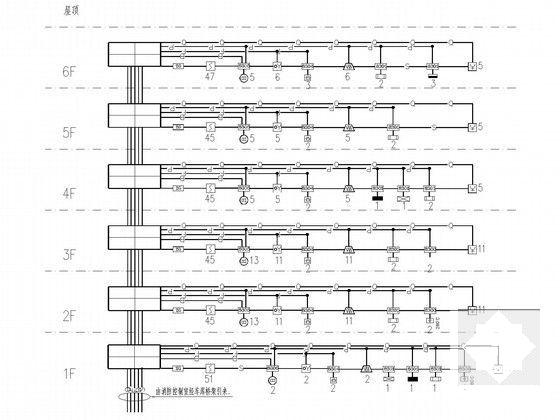 商业建筑群电气CAD施工图纸93张（四栋商业、办公楼）(火灾自动报警) - 4