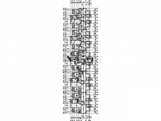 6层砖混结构住宅楼项目结构CAD施工图纸（条形基础）(平面布置图) - 3