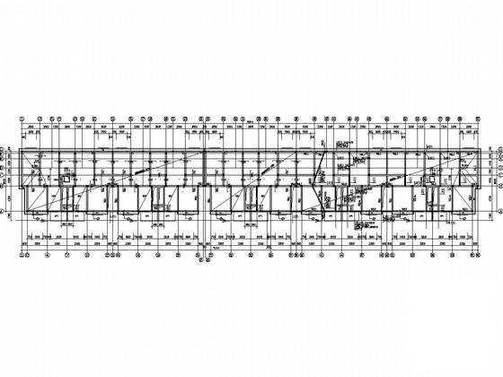 6层砖混结构住宅楼项目结构CAD施工图纸（6度抗震）(平面布置图) - 3