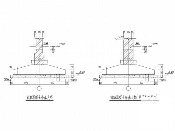 6层砖混结构住宅楼项目结构CAD施工图纸（6度抗震）(平面布置图) - 4