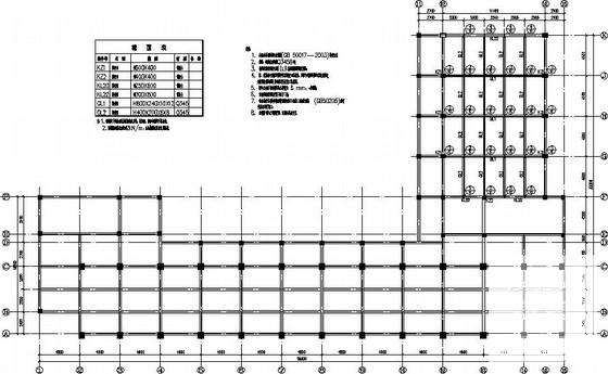 教学楼钢框架加层加固结构CAD施工图纸（6度抗震） - 2