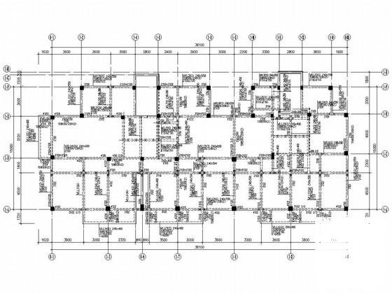 15层框剪结构住宅楼结构CAD施工图纸 - 1