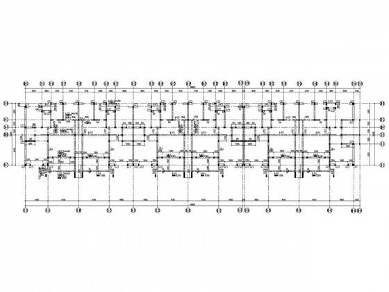 5层带阁楼砌体宿舍结构CAD施工图纸（条形基础）(平面布置图) - 1