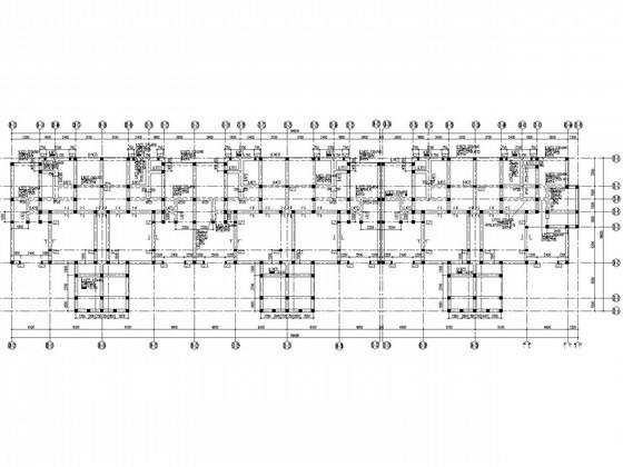 5层带阁楼砌体宿舍结构CAD施工图纸（条形基础）(平面布置图) - 3