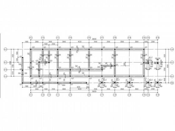 2层坡屋顶温泉酒店结构CAD施工图纸（条形基础） - 2