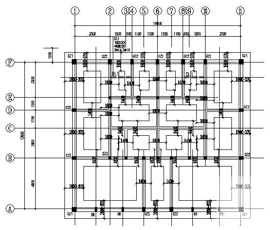 8度抗震砖混结构住宅楼结构CAD施工图纸（条形基础） - 2