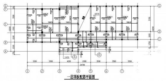 3层坡屋面砖混结构办公楼结构CAD施工图纸 - 1