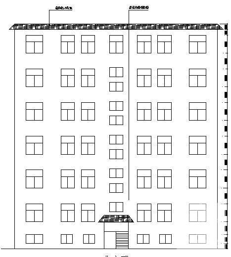 7层砖混结构住宅楼结构施工图纸（建筑施工CAD图纸） - 1