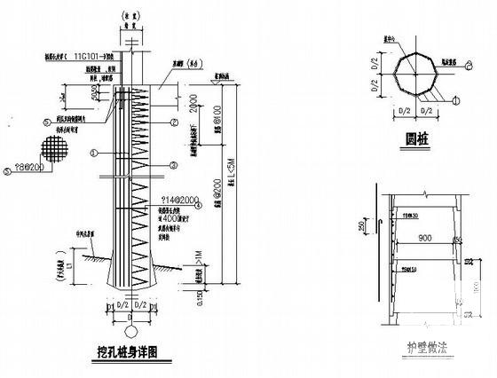 砌体结构住宅楼结构CAD施工图纸（6层桩基础） - 3