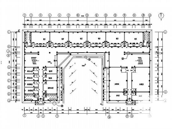 4层24班中学教学综合楼建筑施工CAD图纸 - 3