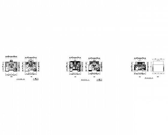 4层叠拼别墅户型平面图纸（170、190平方米） - 4