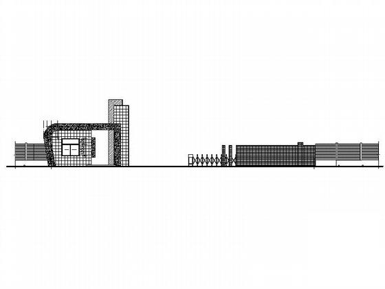 城市消防大队门卫及训练用水池建筑CAD施工图纸 - 1