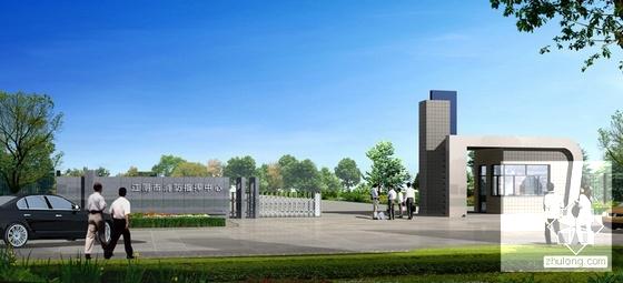 城市消防大队门卫及训练用水池建筑CAD施工图纸 - 2