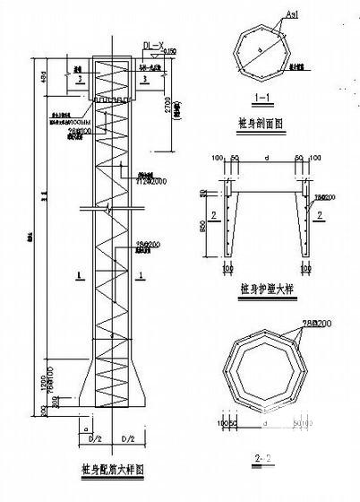 钢结构厂房结构CAD施工图纸（单层桩基础）(平面布置图) - 4