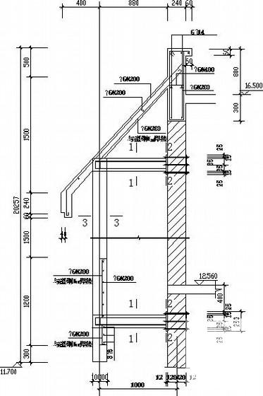4层砖混改造为内框结构CAD施工图纸(松木桩) - 4